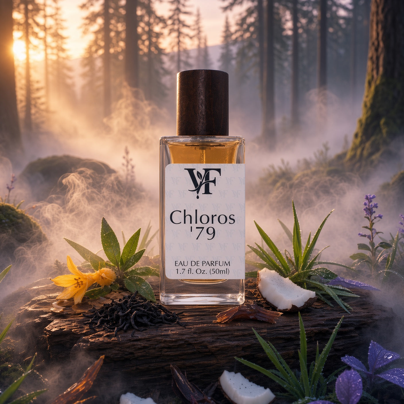 Glamour shot of a bottle of Chloros 79